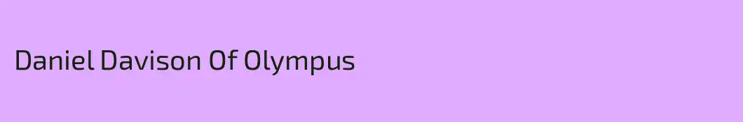 Daniel Davison Of Olympus
